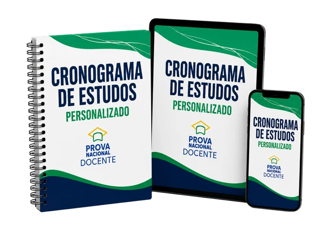 Mockup do Cronograma de Estudos