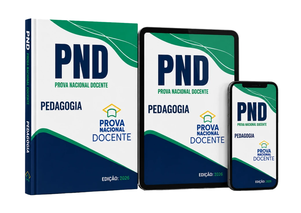 Mockup da apostila PND 2026